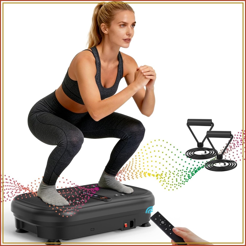 Leg Home Gym Workout - AXV Vibrationsplatte Fitness-Plattform Trainingsgerät Ganzkörper-Shaker Workout