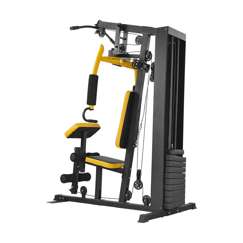 Home Gym With Leg Press - # Multifunktionale Heim-Fitnessstation Ganzkörper-Trainingsgerät Brustpresse Latzugbeuger