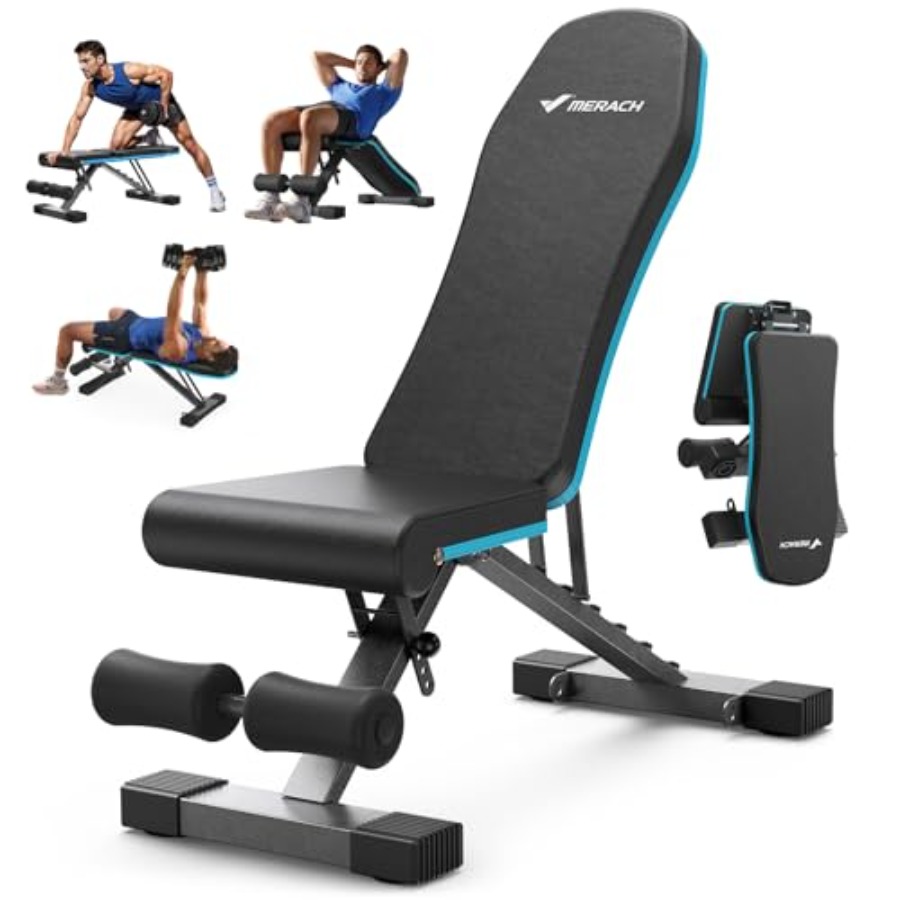 Home Gym With Leg Press - Klappbare Hantelbank für das Home-Gym mit