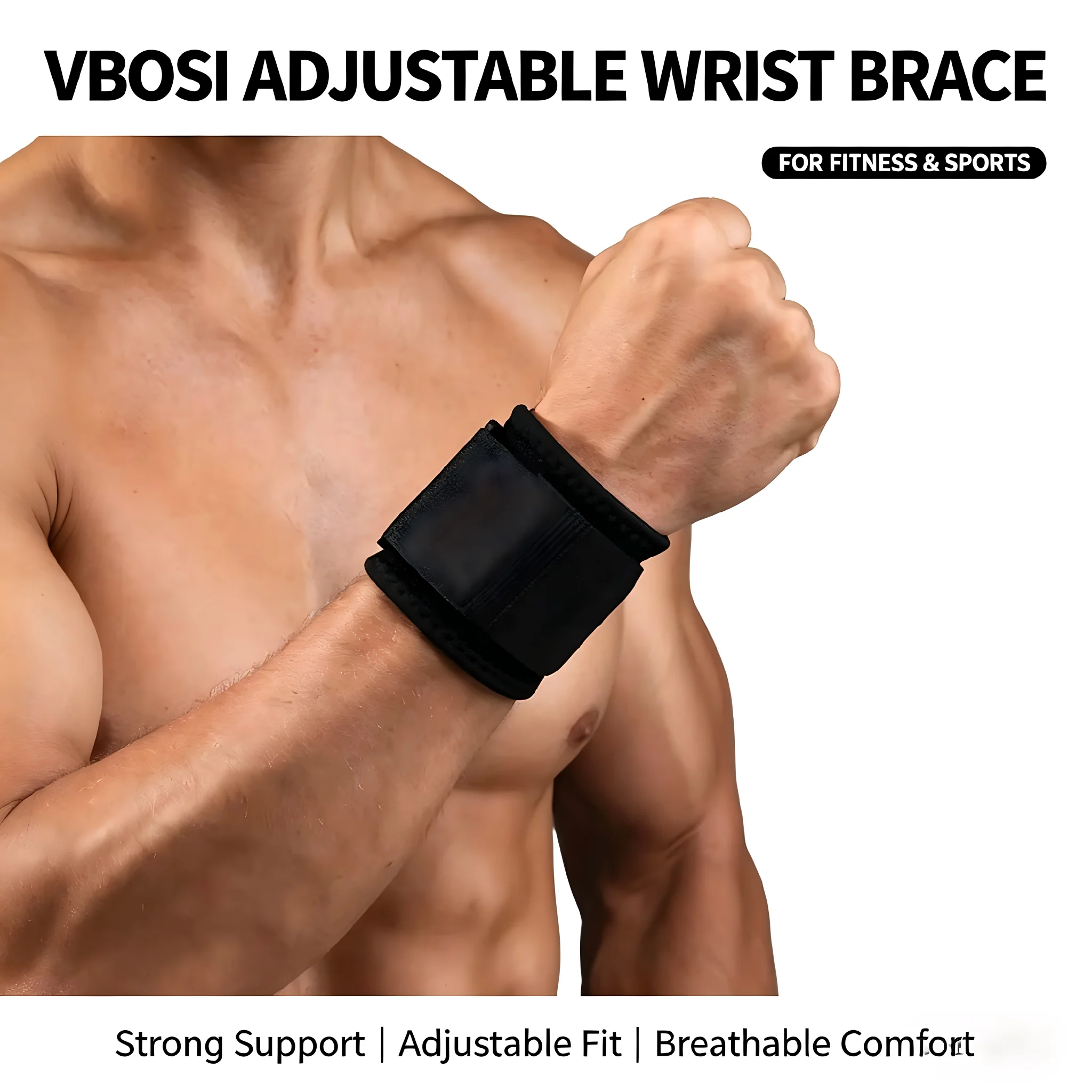Lifting Straps Wrist - Professionelle Atmungsaktive Handgelenkbandagen zum Heben, Verstellbare