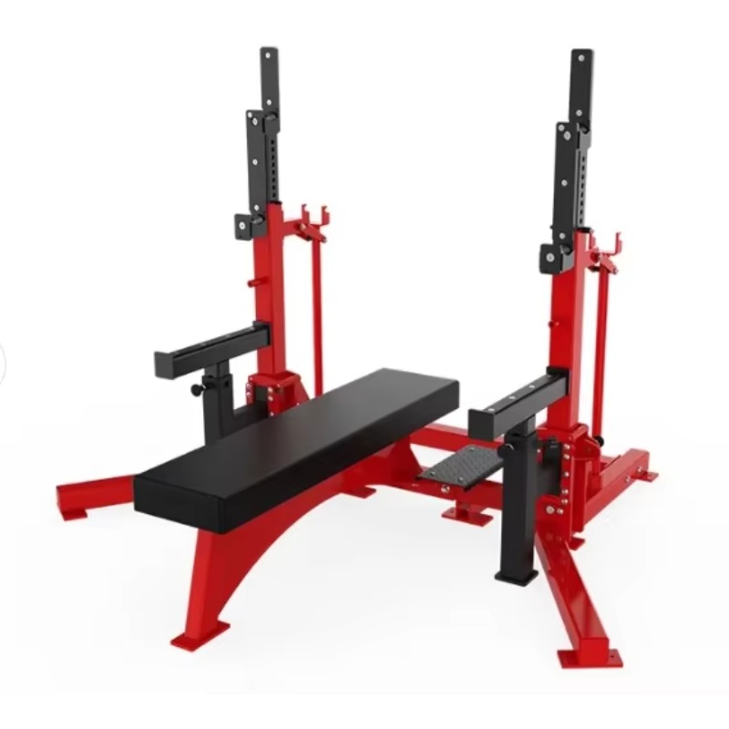 Home Gym Half Rack - Multifunktionale, verstellbare Flachbankbank und zuverlässiges Halbrahmen-Kniebeugen-Rack