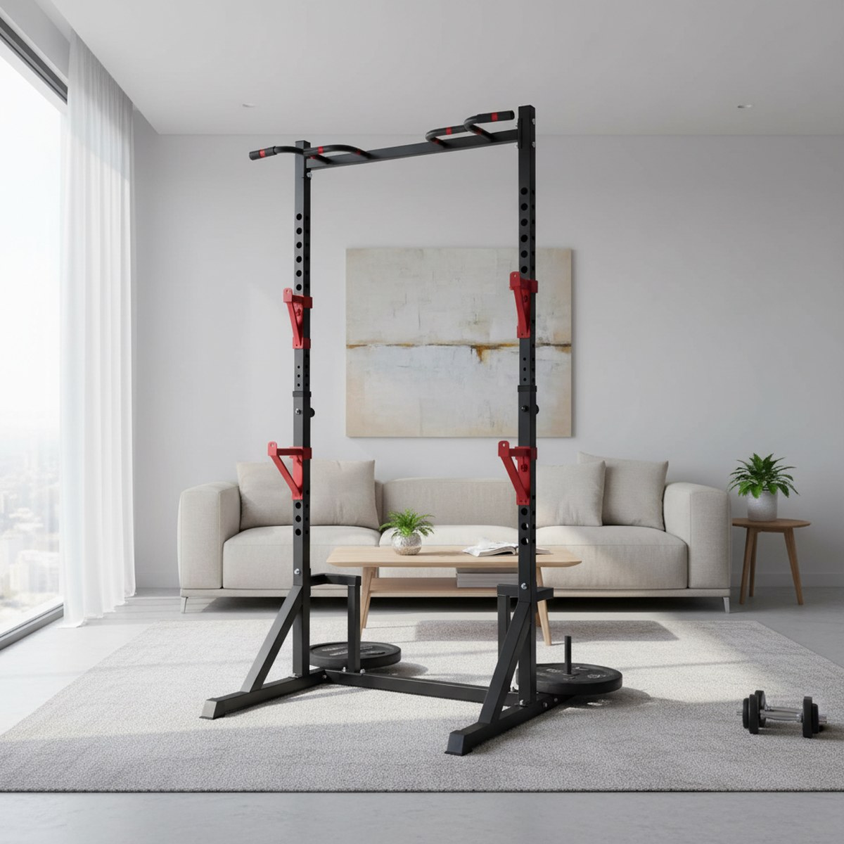Verstellbares Power Rack mit K – Fitness Home Gym Equipment Bewertung und Preis