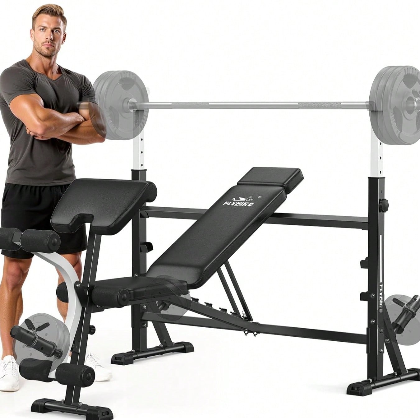FLYBIRD Verstellbare Hantelban – Home Gym With Leg Press Bewertung und Preis