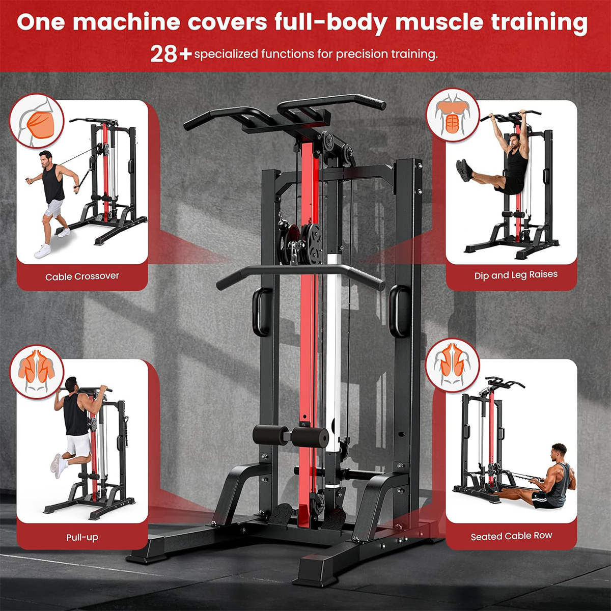 Pooboo Heimfitnessgerät - Hoch – Leg Home Gym Workout Bewertung und Preis
