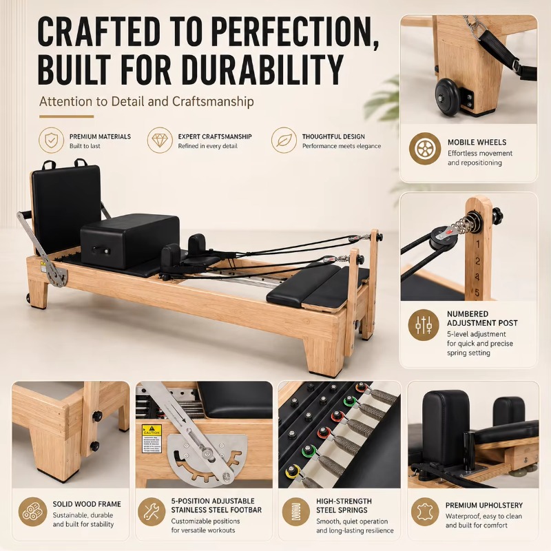 YTYIN Pilates-Reformer aus mas – Home Gym No Equipment Bewertung und Preis