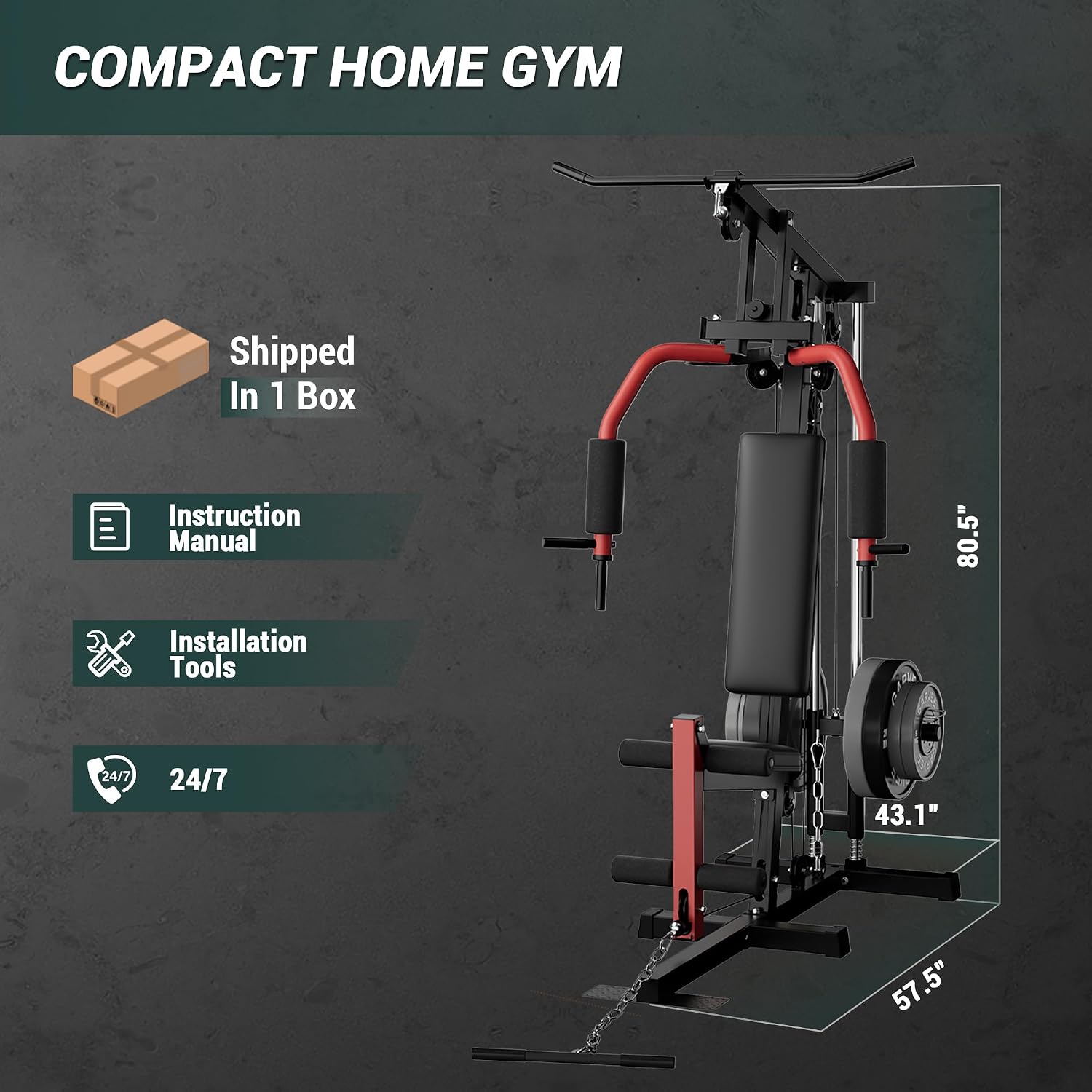 Ganzkörper-Heimfitnessgerät mi – Home Gym With Leg Press Bewertung und Preis