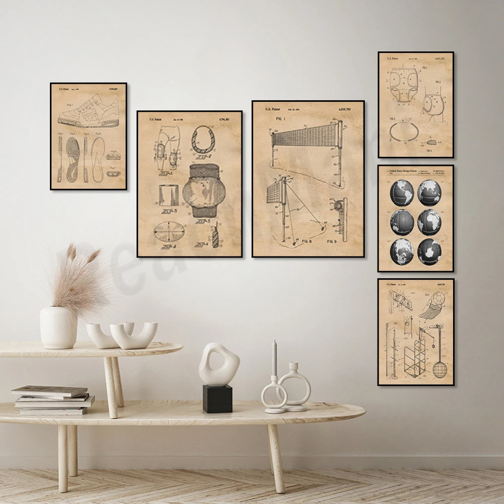 Vintage-Poster mit Volleyball- – Home Gym Japan Bewertung und Preis
