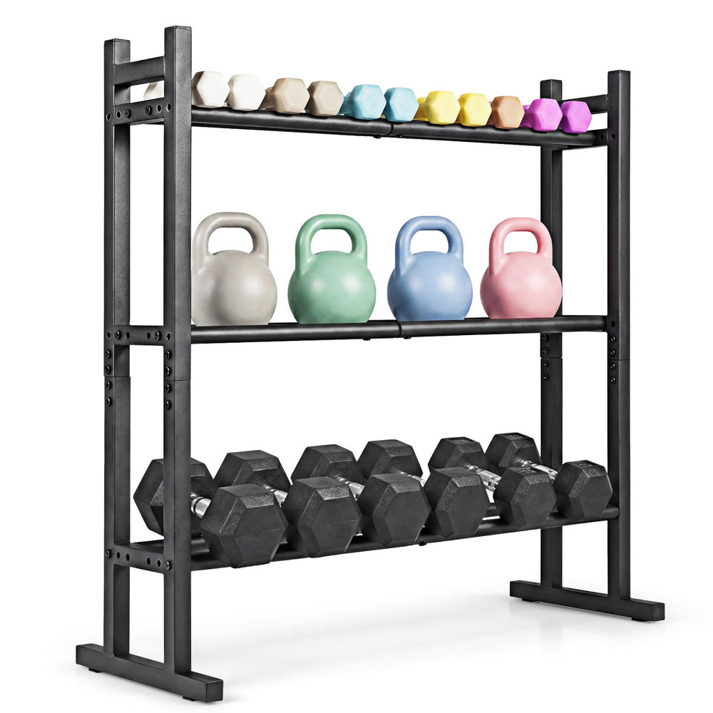 Robustes 3-stufiges Hantelrega – Fitness Home Gym Equipment Bewertung und Preis