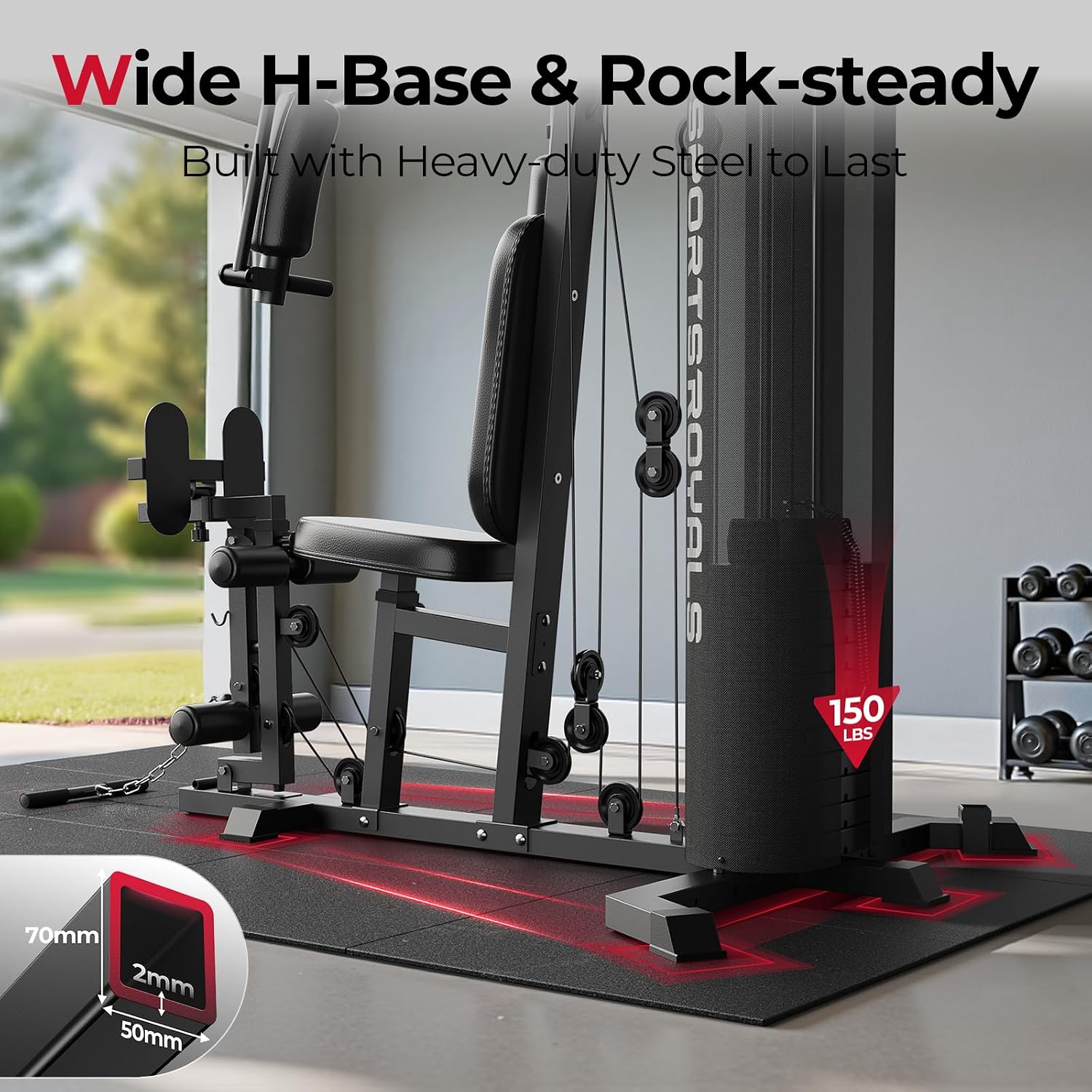 Heimfitnessgerät, Multifunktio – Home Gym With Leg Press Bewertung und Preis