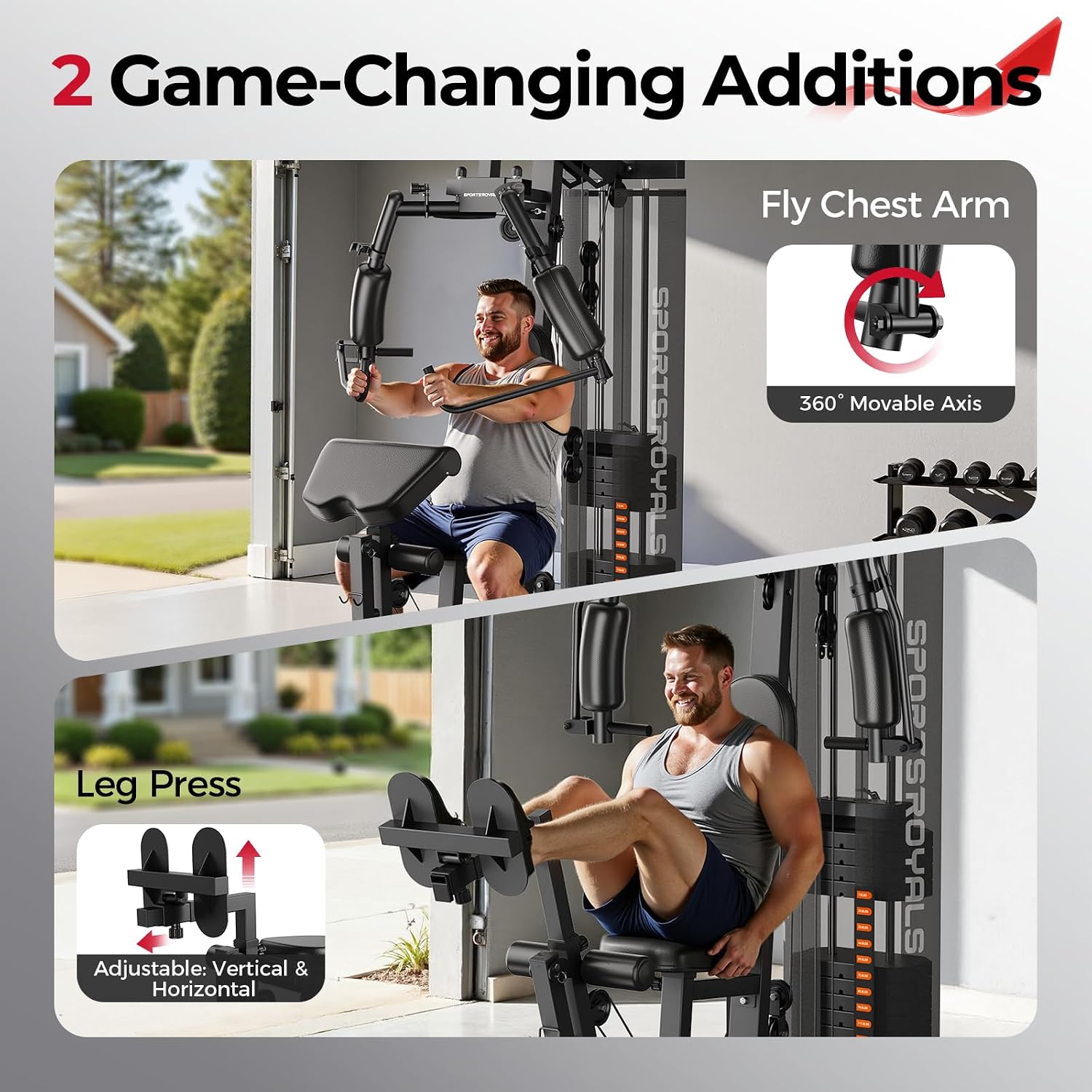 Heimfitnessgerät, Multifunktio – Home Gym With Leg Press Bewertung und Preis