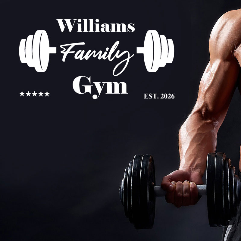 Benutzerdefinierter Wand-Aufkl – Home Gym Names Bewertung und Preis